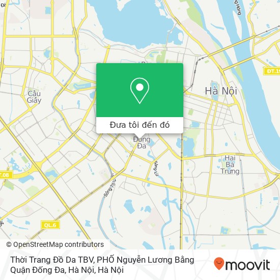 Bản đồ Thời Trang Đồ Da TBV, PHỐ Nguyễn Lương Bằng Quận Đống Đa, Hà Nội