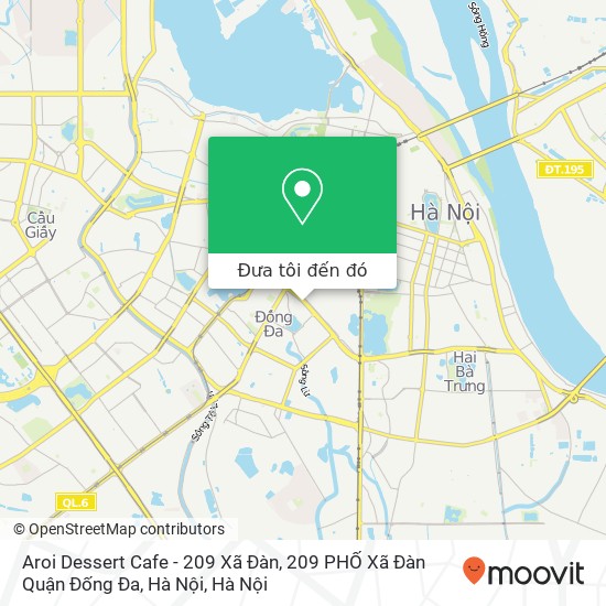 Bản đồ Aroi Dessert Cafe - 209 Xã Đàn, 209 PHỐ Xã Đàn Quận Đống Đa, Hà Nội