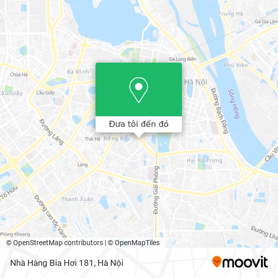 Bản đồ Nhà Hàng Bia Hơi 181