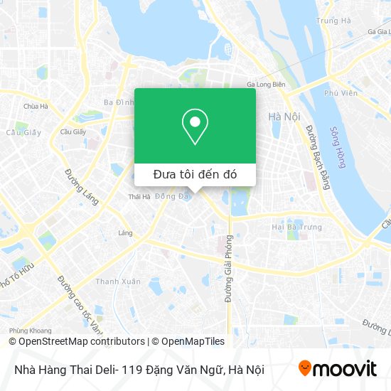 Bản đồ Nhà Hàng Thai Deli- 119 Đặng Văn Ngữ