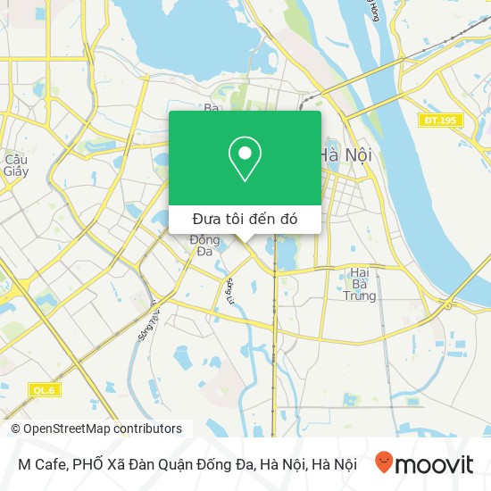 Bản đồ M Cafe, PHỐ Xã Đàn Quận Đống Đa, Hà Nội