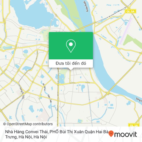 Bản đồ Nhà Hàng Convei Thái, PHỐ Bùi Thị Xuân Quận Hai Bà Trưng, Hà Nội