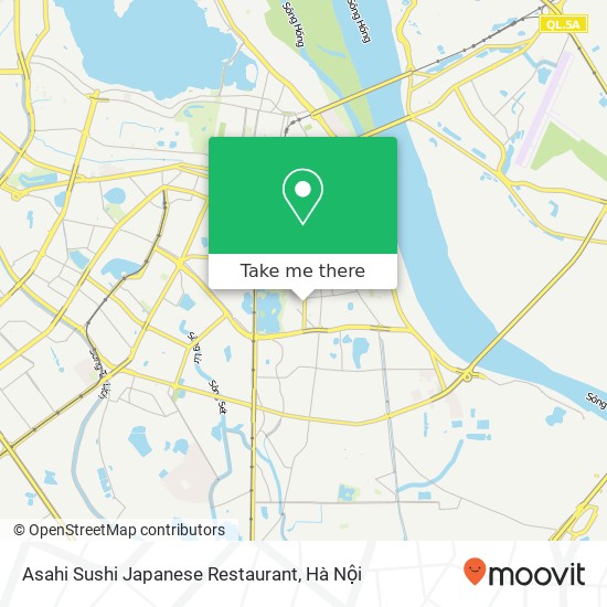 Bản đồ Asahi Sushi Japanese Restaurant, PHỐ Bà Triệu Quận Hai Bà Trưng, Hà Nội