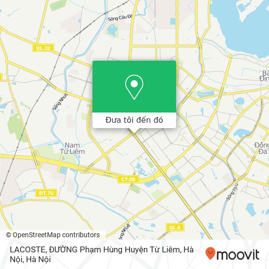 Bản đồ LACOSTE, ĐƯỜNG Phạm Hùng Huyện Từ Liêm, Hà Nội