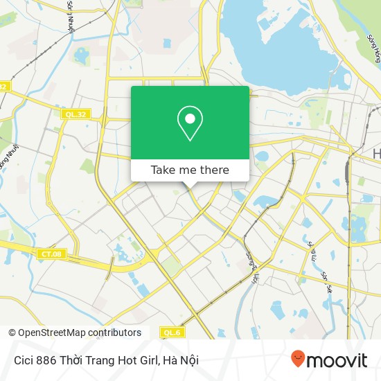Bản đồ Cici 886 Thời Trang Hot Girl, NGÕ 886 Láng Quận Đống Đa, Hà Nội