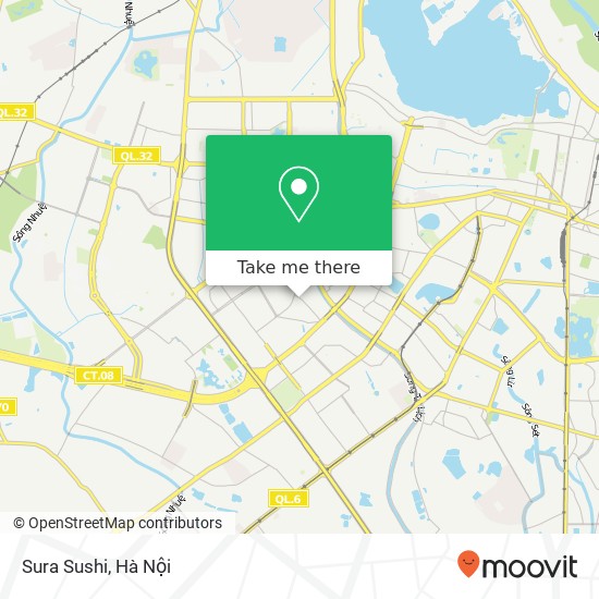 Bản đồ Sura Sushi, 13 ĐƯỜNG Trung Hòa Quận Cầu Giấy, Hà Nội
