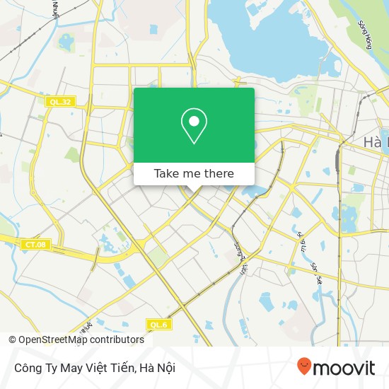 Bản đồ Công Ty May Việt Tiến, ĐƯỜNG Nguyễn Chí Thanh Quận Đống Đa, Hà Nội