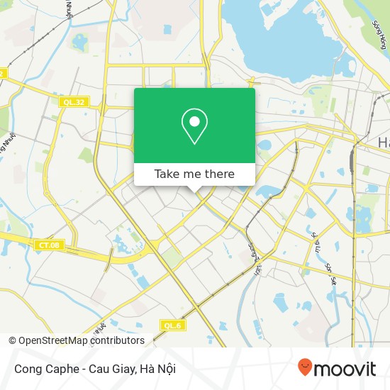 Bản đồ Cong Caphe - Cau Giay, 4F ĐƯỜNG Trung Yên 3 Quận Cầu Giấy, Hà Nội