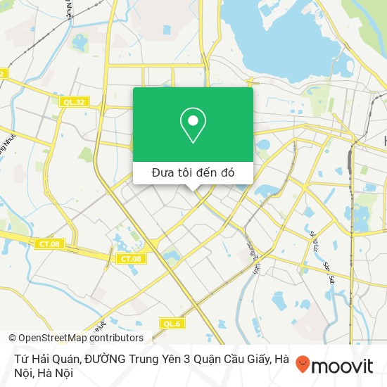 Bản đồ Tứ Hải Quán, ĐƯỜNG Trung Yên 3 Quận Cầu Giấy, Hà Nội