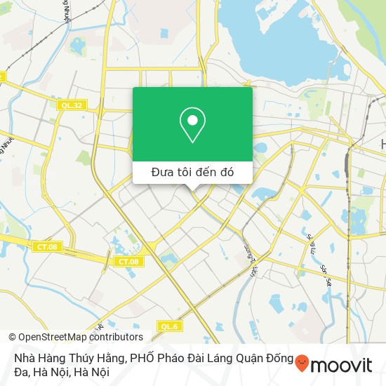 Bản đồ Nhà Hàng Thúy Hằng, PHỐ Pháo Đài Láng Quận Đống Đa, Hà Nội