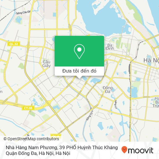 Bản đồ Nhà Hàng Nam Phương, 39 PHỐ Huỳnh Thúc Kháng Quận Đống Đa, Hà Nội