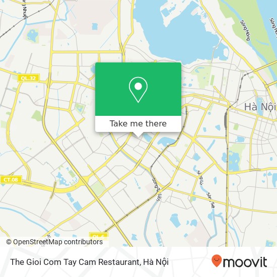 Bản đồ The Gioi Com Tay Cam Restaurant, PHỐ Huỳnh Thúc Kháng Quận Đống Đa, Hà Nội