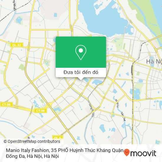 Bản đồ Manio Italy Fashion, 35 PHỐ Huỳnh Thúc Kháng Quận Đống Đa, Hà Nội