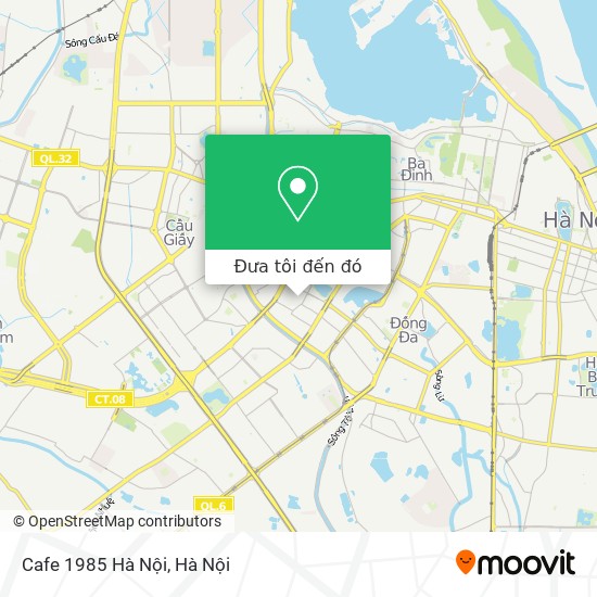 Bản đồ Cafe 1985 Hà Nội