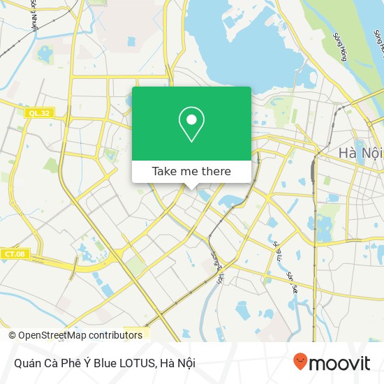 Bản đồ Quán Cà Phê Ý Blue LOTUS, NGÕ 91 Nguyễn Chí Thanh Quận Đống Đa, Hà Nội