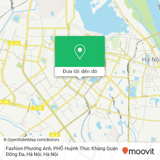 Bản đồ Fashion Phương Anh, PHỐ Huỳnh Thúc Kháng Quận Đống Đa, Hà Nội
