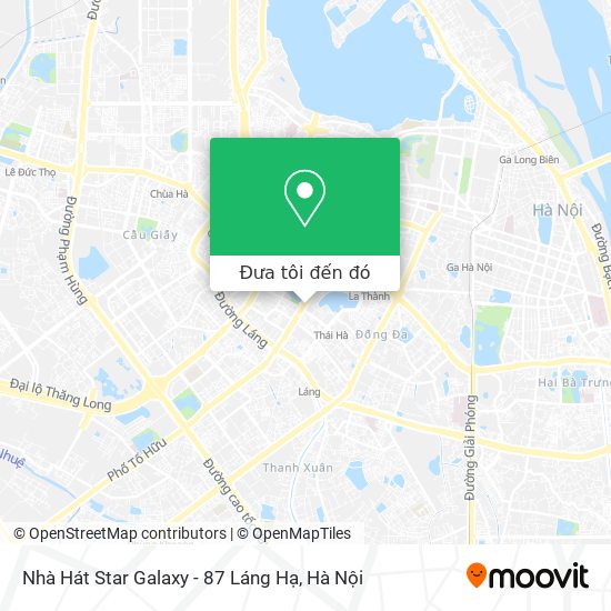 Bản đồ Nhà Hát Star Galaxy - 87 Láng Hạ
