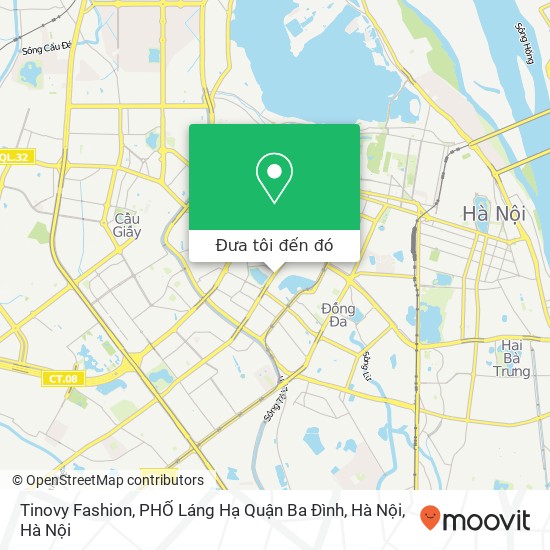 Bản đồ Tinovy Fashion, PHỐ Láng Hạ Quận Ba Đình, Hà Nội