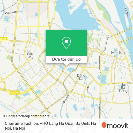Bản đồ Cherrame Fashion, PHỐ Láng Hạ Quận Ba Đình, Hà Nội