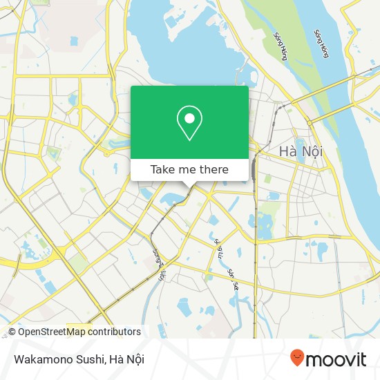 Bản đồ Wakamono Sushi, PHỐ Hoàng Cầu Quận Đống Đa, Hà Nội
