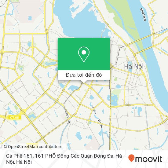 Bản đồ Cà Phê 161, 161 PHỐ Đông Các Quận Đống Đa, Hà Nội