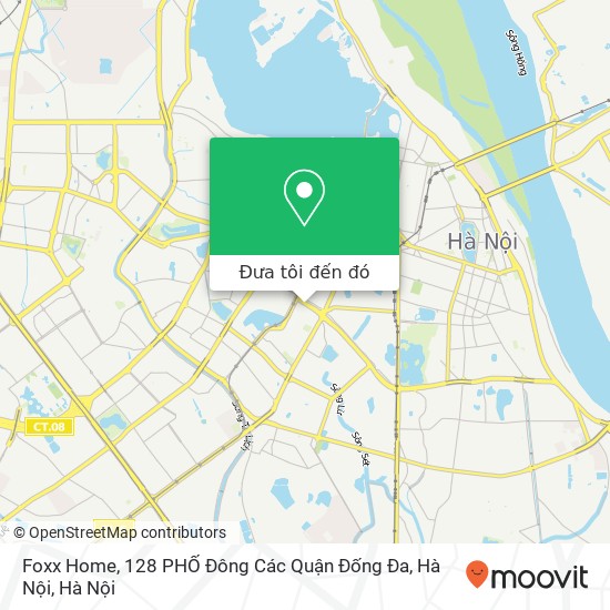 Bản đồ Foxx Home, 128 PHỐ Đông Các Quận Đống Đa, Hà Nội