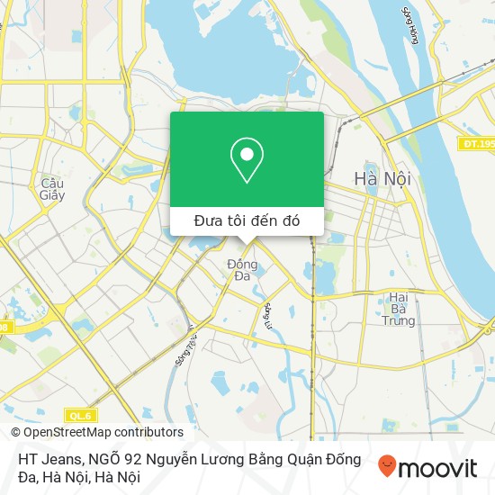 Bản đồ HT Jeans, NGÕ 92 Nguyễn Lương Bằng Quận Đống Đa, Hà Nội