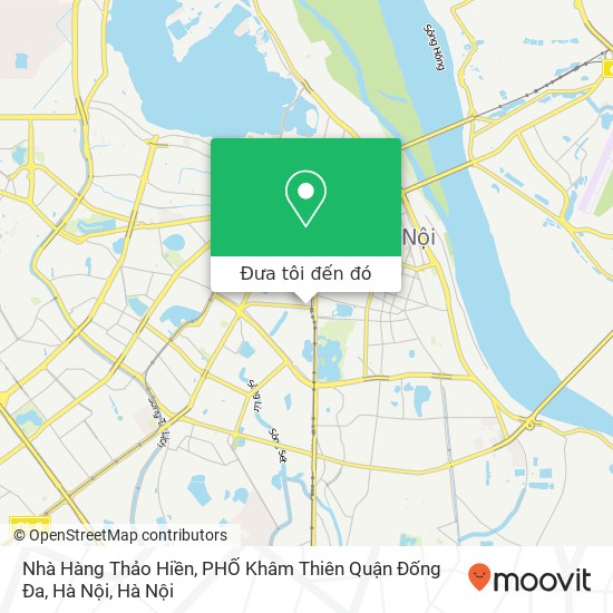 Bản đồ Nhà Hàng Thảo Hiền, PHỐ Khâm Thiên Quận Đống Đa, Hà Nội