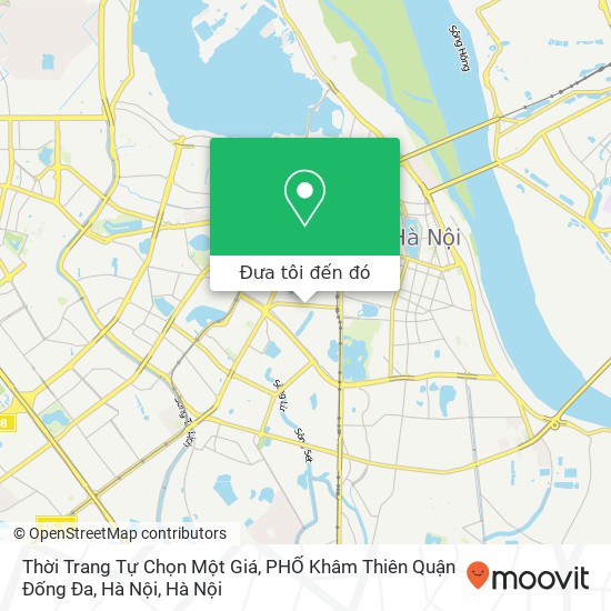 Bản đồ Thời Trang Tự Chọn Một Giá, PHỐ Khâm Thiên Quận Đống Đa, Hà Nội