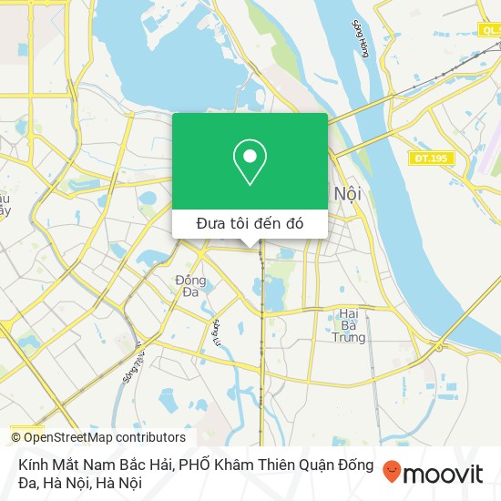 Bản đồ Kính Mắt Nam Bắc Hải, PHỐ Khâm Thiên Quận Đống Đa, Hà Nội