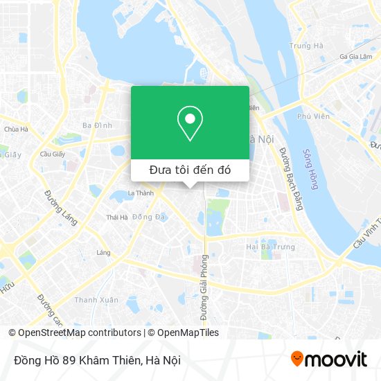 Bản đồ Đồng Hồ 89 Khâm Thiên