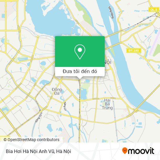 Bản đồ Bia Hơi Hà Nội Anh Vũ