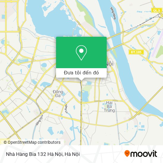 Bản đồ Nhà Hàng Bia 132 Hà Nội