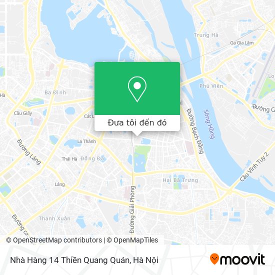 Bản đồ Nhà Hàng 14 Thiền Quang Quán