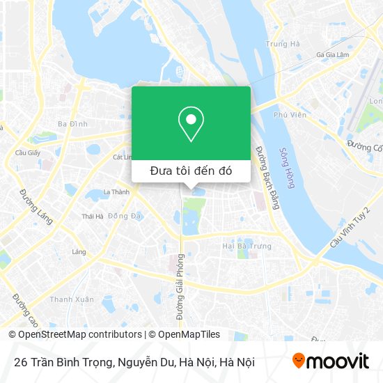 Bản đồ 26 Trần Bình Trọng, Nguyễn Du, Hà Nội