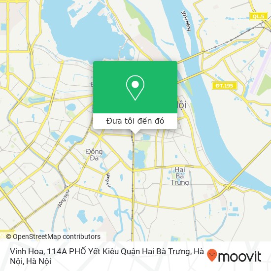 Bản đồ Vinh Hoa, 114A PHỐ Yết Kiêu Quận Hai Bà Trưng, Hà Nội