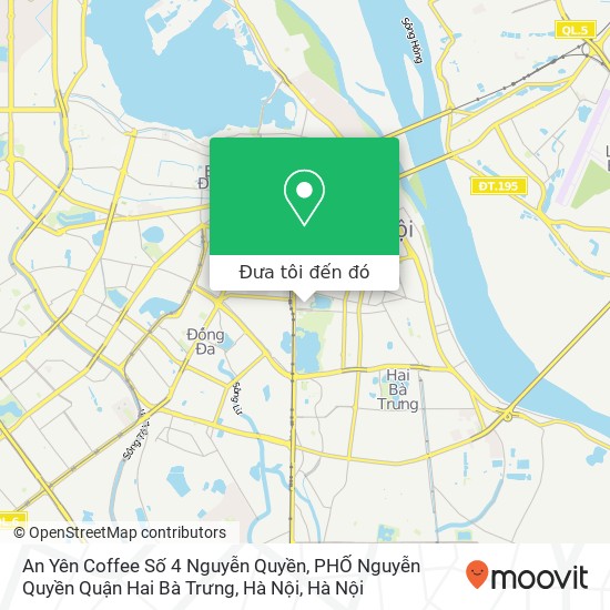 Bản đồ An Yên Coffee Số 4 Nguyễn Quyền, PHỐ Nguyễn Quyền Quận Hai Bà Trưng, Hà Nội