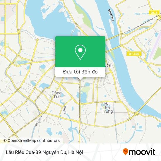 Bản đồ Lẩu Riêu Cua-89 Nguyễn Du