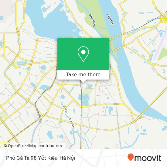 Bản đồ Phở Gà Ta 98 Yết Kiêu, PHỐ Yết Kiêu Quận Hai Bà Trưng, Hà Nội
