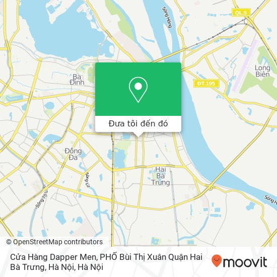 Bản đồ Cửa Hàng Dapper Men, PHỐ Bùi Thị Xuân Quận Hai Bà Trưng, Hà Nội