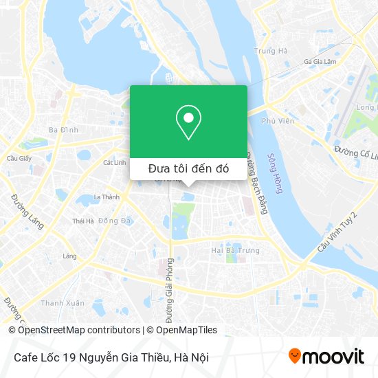 Bản đồ Cafe Lốc 19 Nguyễn Gia Thiều