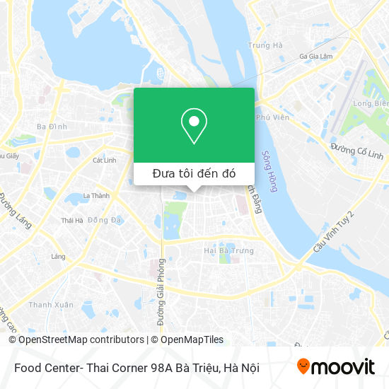 Bản đồ Food Center- Thai Corner 98A Bà Triệu