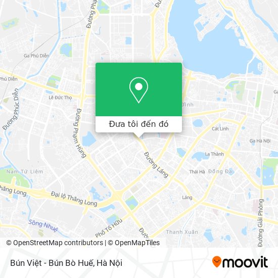 Bản đồ Bún Việt - Bún Bò Huế