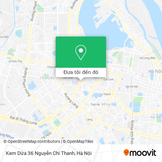 Bản đồ Kem Dừa 36 Nguyễn Chí Thanh