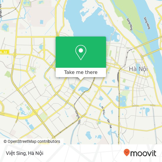 Bản đồ Việt Sing, PHỐ Láng Hạ Quận Ba Đình, Hà Nội