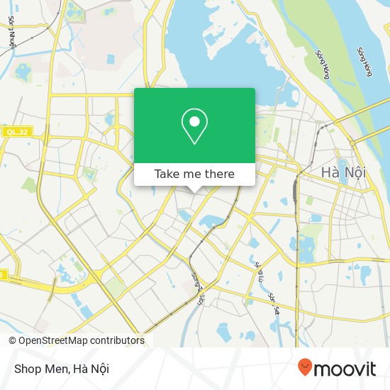 Bản đồ Shop Men, PHỐ Thành Công Quận Ba Đình, Hà Nội