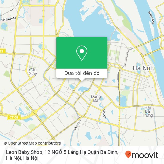 Bản đồ Leon Baby Shop, 12 NGÕ 5 Láng Hạ Quận Ba Đình, Hà Nội