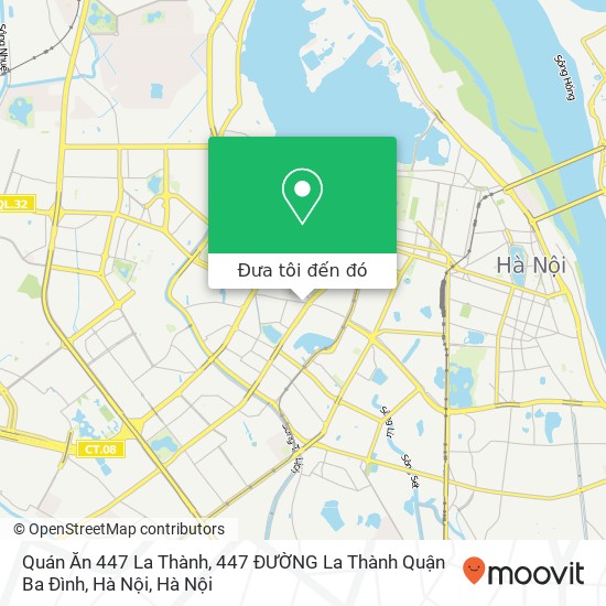 Bản đồ Quán Ăn 447 La Thành, 447 ĐƯỜNG La Thành Quận Ba Đình, Hà Nội