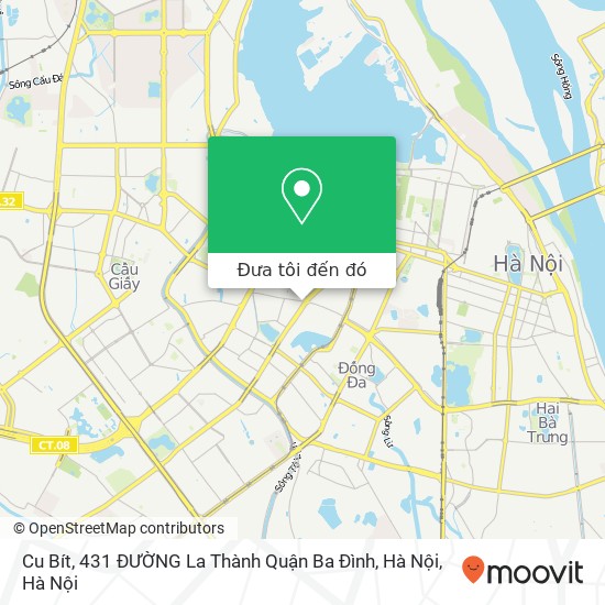 Bản đồ Cu Bít, 431 ĐƯỜNG La Thành Quận Ba Đình, Hà Nội