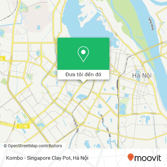 Bản đồ Kombo - Singapore Clay Pot, PHỐ Giảng Võ Quận Đống Đa, Hà Nội